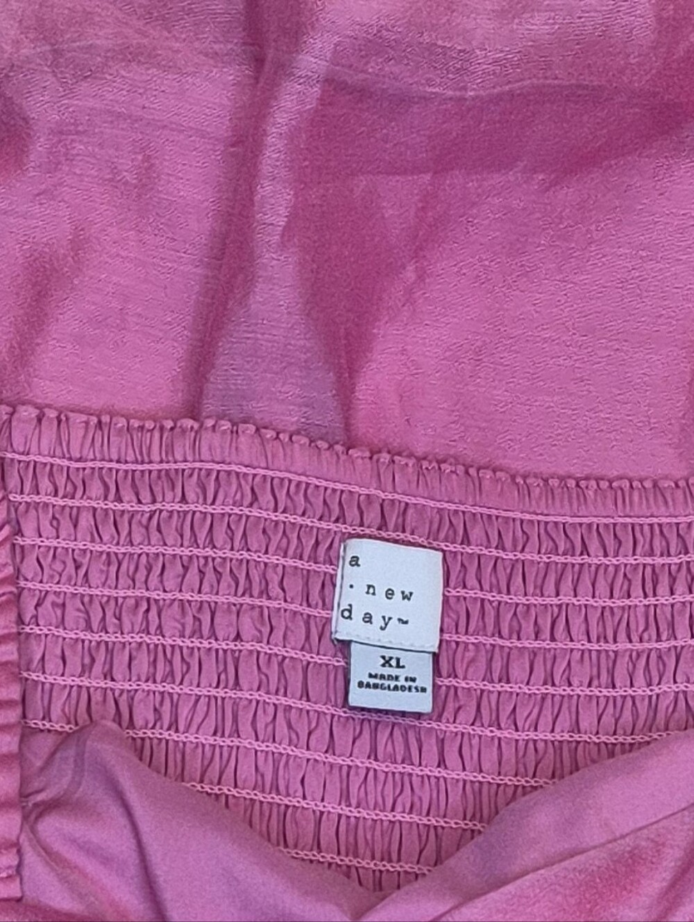 A New Day Hot Pink Puff Sleeve Cutout Mini Dress Sz XL - Picture 4 of 5
